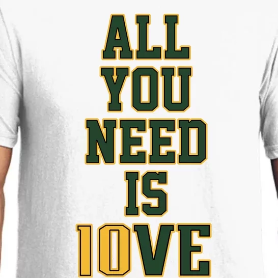 All You Need Is Love Green Bay Football Fan Club All You Need Is Love Pajama Set