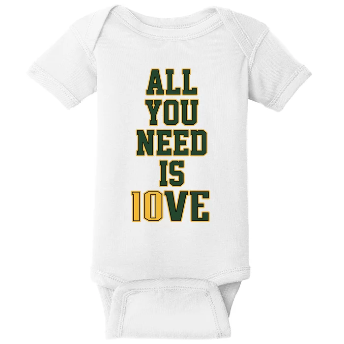 All You Need Is Love Green Bay Football Fan Club All You Need Is Love Baby Bodysuit