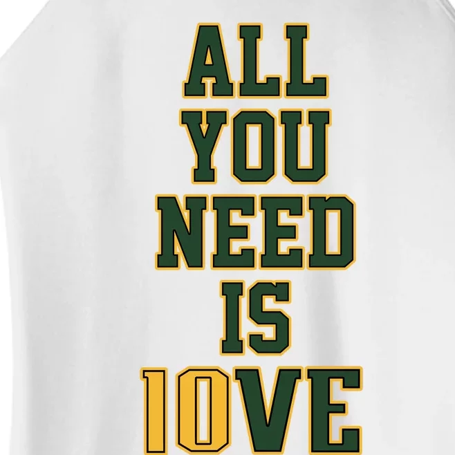 All You Need Is Love Green Bay Football Fan Club All You Need Is Love Women’s Perfect Tri Rocker Tank