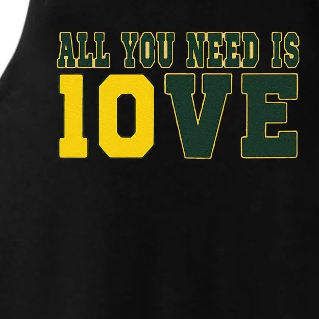 All You Need Is Love Green Bay Gift Ladies Tri-Blend Wicking Tank