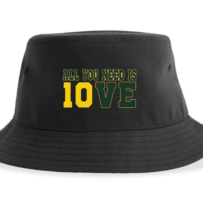 All You Need Is Love Green Bay Gift Sustainable Bucket Hat