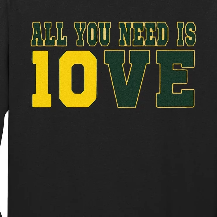 All You Need Is Love Green Bay Gift Tall Long Sleeve T-Shirt