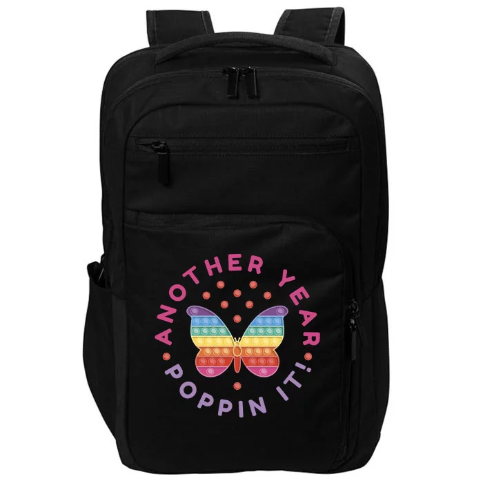 Another Year Poppin It Butterfly Push Pop Impact Tech Backpack