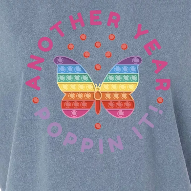 Another Year Poppin It Butterfly Push Pop Garment-Dyed Women's Muscle Tee