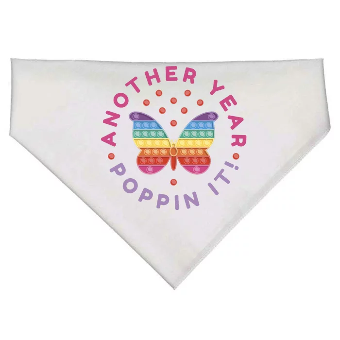 Another Year Poppin It Butterfly Push Pop USA-Made Doggie Bandana