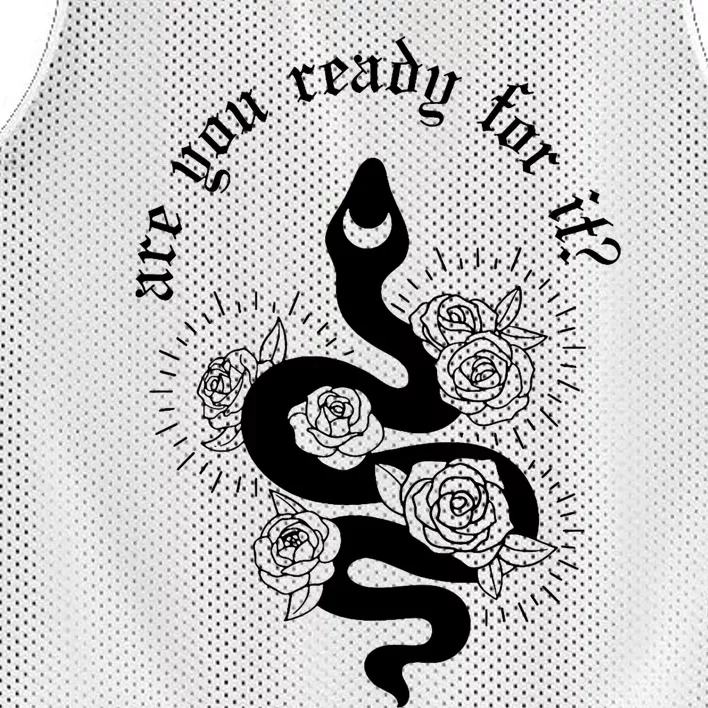 Are You Ready For It Rep Expression Snake Mesh Reversible Basketball Jersey Tank