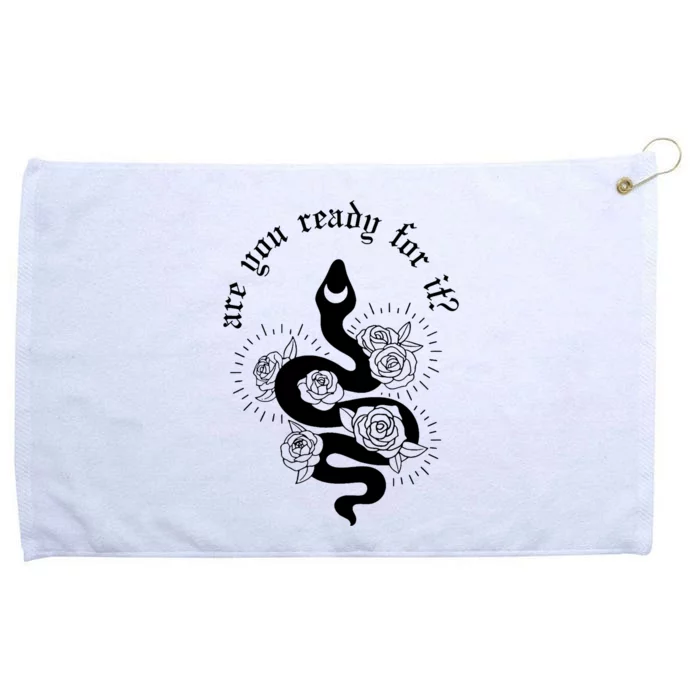 Are You Ready For It Rep Expression Snake Grommeted Golf Towel