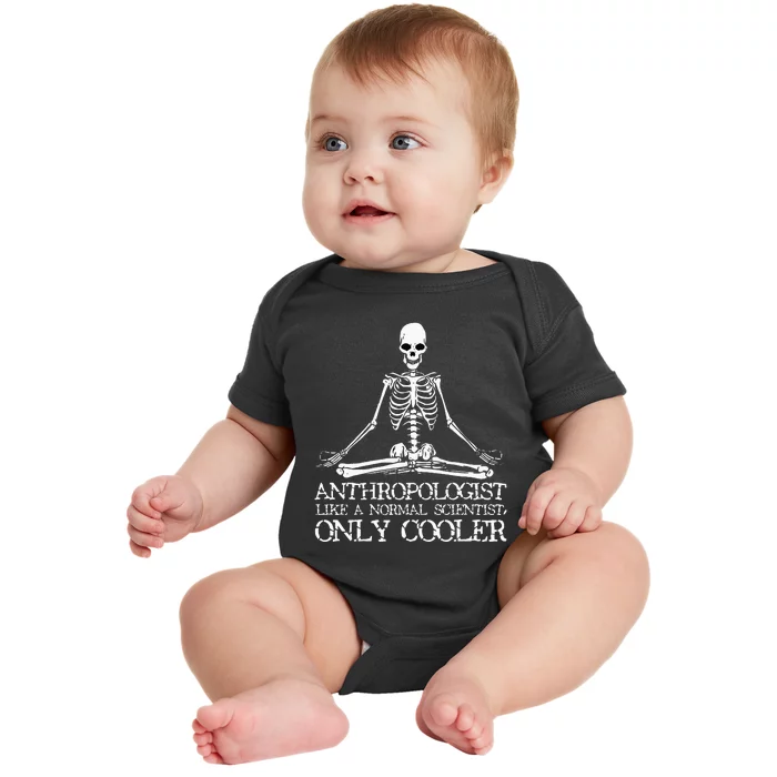 Anthropology Yoga Skeleton Anthropologist Baby Bodysuit