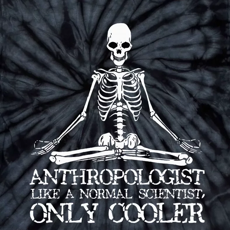 Anthropology Yoga Skeleton Anthropologist Tie-Dye T-Shirt