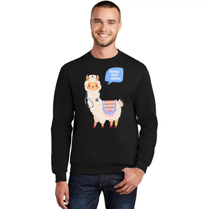 Alpaca Your Wound Cute Llama Wound Care Nurse Sweatshirt