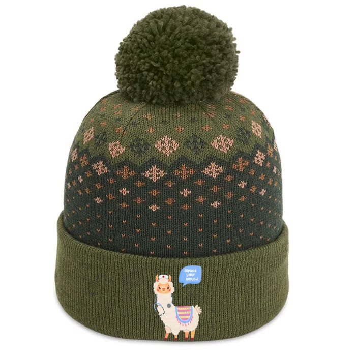 Alpaca Your Wound Cute Llama Wound Care Nurse The Baniff Cuffed Pom Beanie