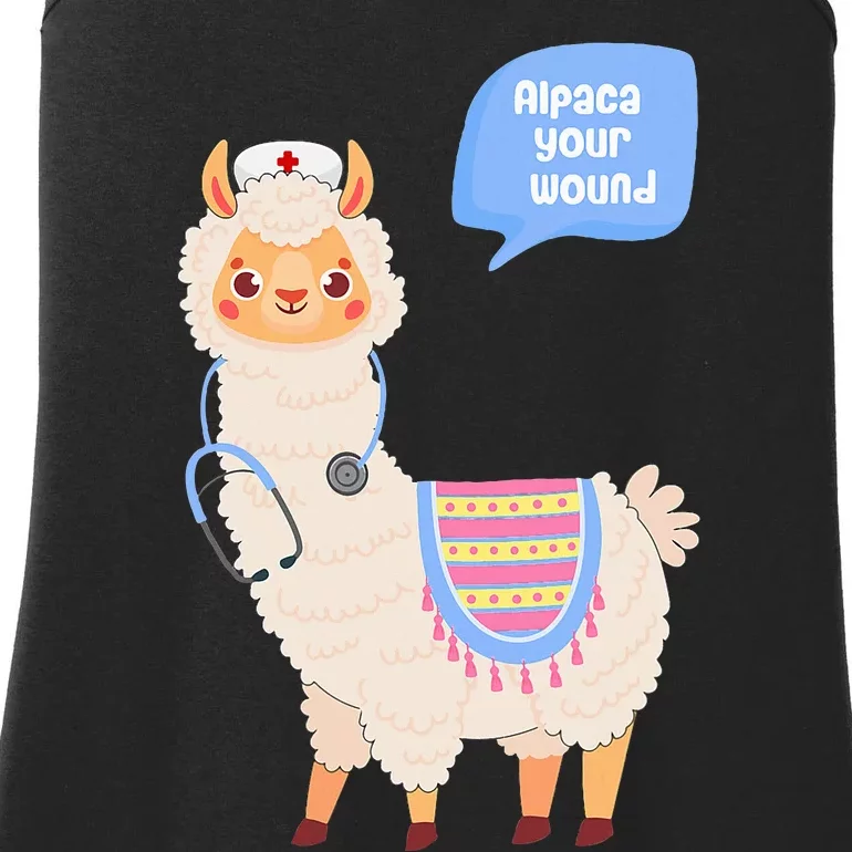 Alpaca Your Wound Cute Llama Wound Care Nurse Gift Ladies Essential Tank