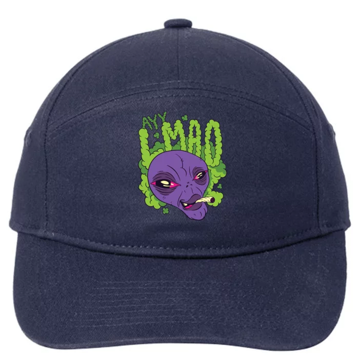 Ayy Lmao Marijuana Alien 7-Panel Snapback Hat