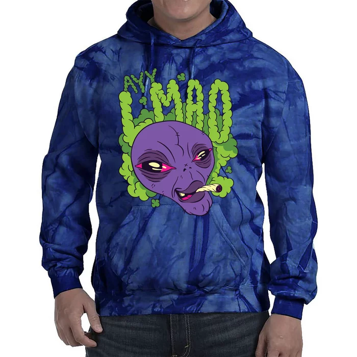 Ayy Lmao Marijuana Alien Tie Dye Hoodie