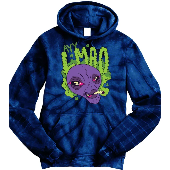 Ayy Lmao Marijuana Alien Tie Dye Hoodie