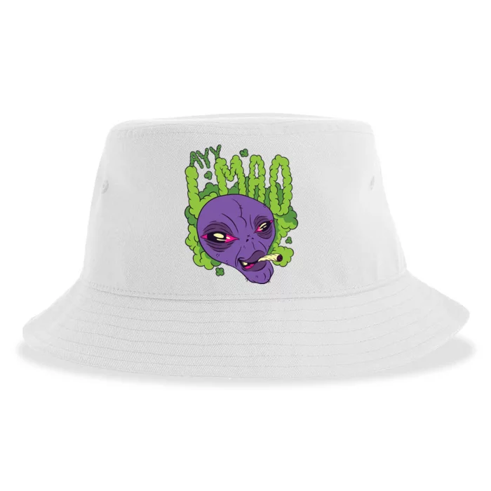 Ayy Lmao Marijuana Alien Sustainable Bucket Hat