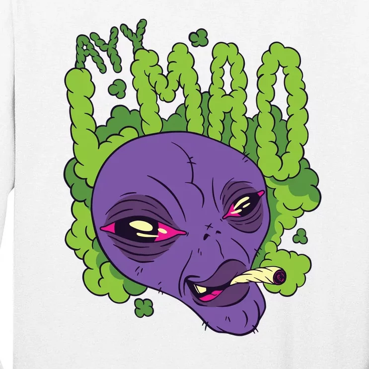 Ayy Lmao Marijuana Alien Tall Long Sleeve T-Shirt