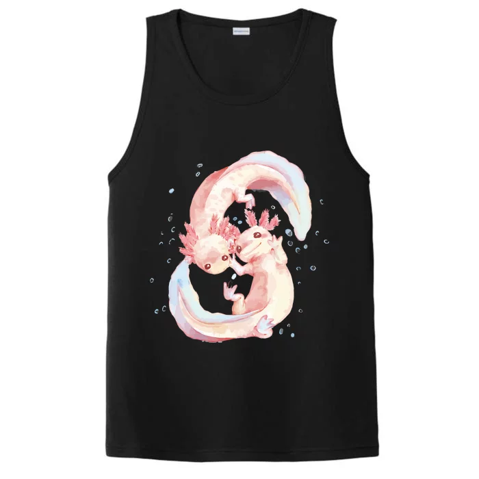 Axolotl Ying Yang Performance Tank