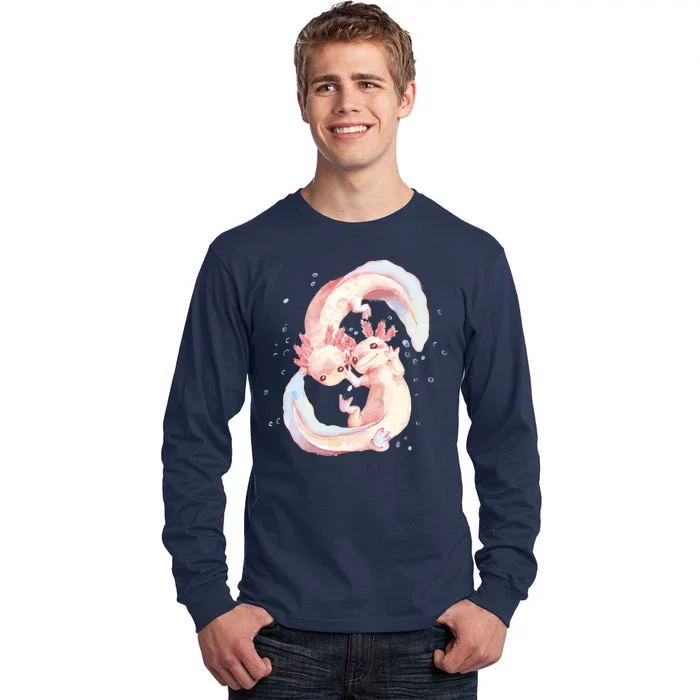 Axolotl Ying Yang Tall Long Sleeve T-Shirt