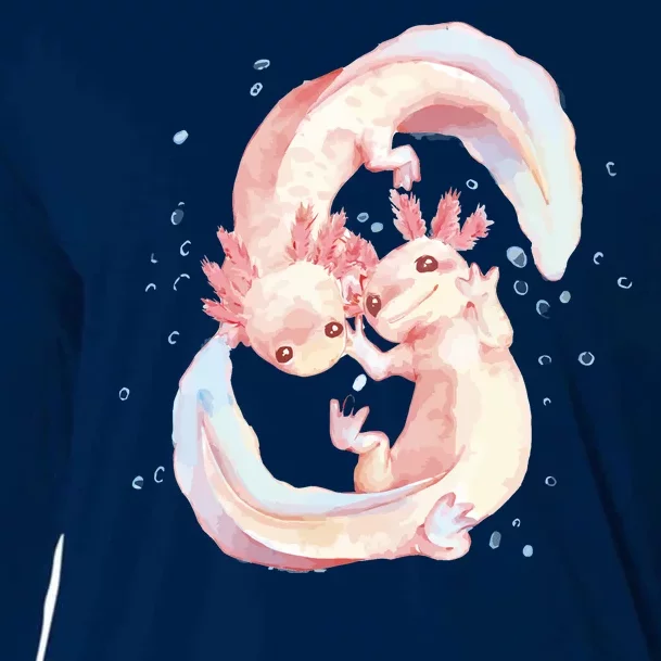 Axolotl Ying Yang Cooling Performance Long Sleeve Crew