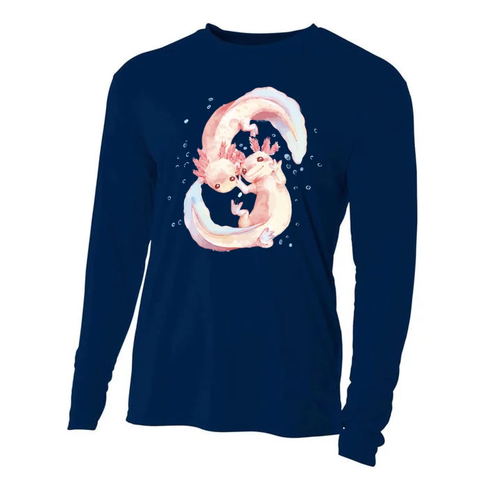 Axolotl Ying Yang Cooling Performance Long Sleeve Crew