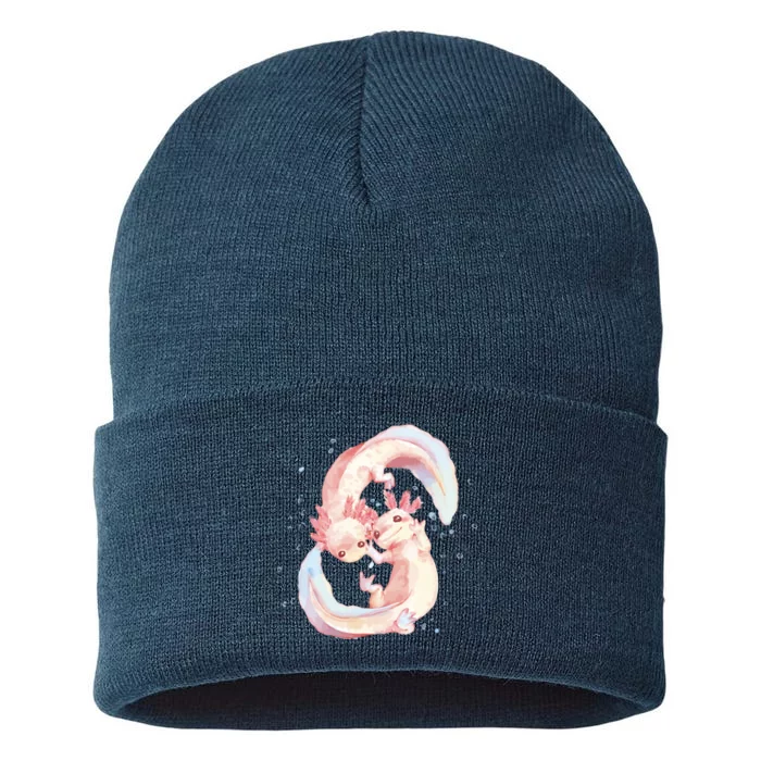 Axolotl Ying Yang Sustainable Knit Beanie