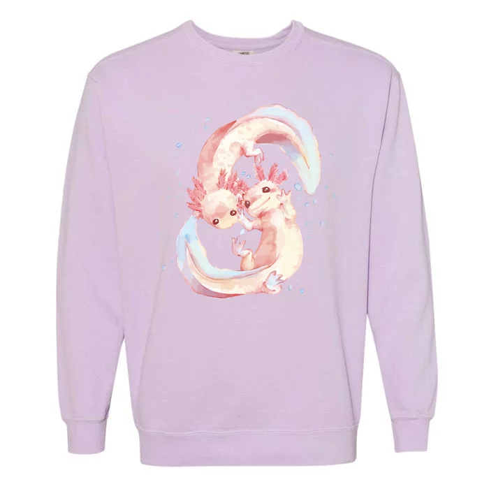 Axolotl Ying Yang Garment-Dyed Sweatshirt