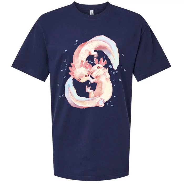 Axolotl Ying Yang Sueded Cloud Jersey T-Shirt