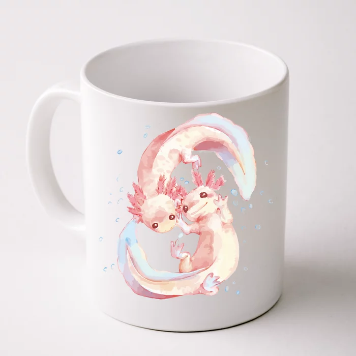 Axolotl Ying Yang Front & Back Coffee Mug