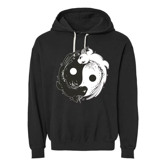 Axolotl Yin Yang Garment-Dyed Fleece Hoodie