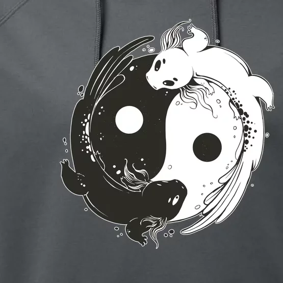 Axolotl Yin Yang Performance Fleece Hoodie