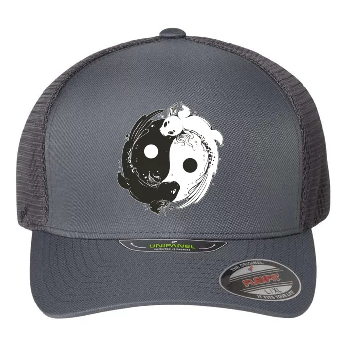 Axolotl Yin Yang Flexfit Unipanel Trucker Cap