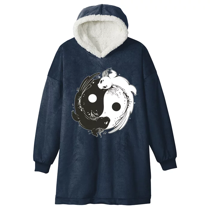 Axolotl Yin Yang Hooded Wearable Blanket