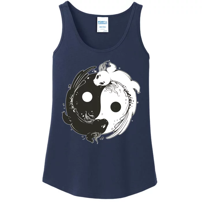 Axolotl Yin Yang Ladies Essential Tank