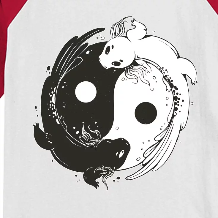 Axolotl Yin Yang Kids Colorblock Raglan Jersey