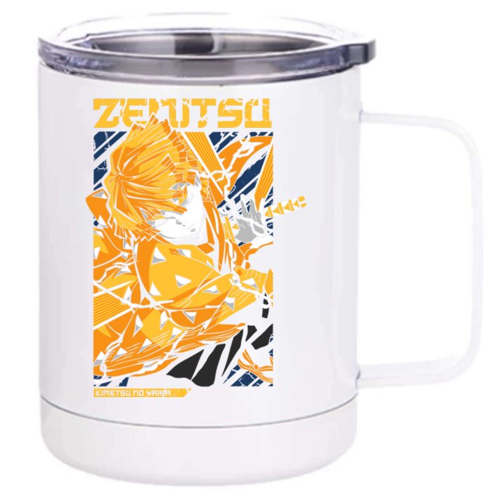 Agatsuma Zenitsu Front & Back 12oz Stainless Steel Tumbler Cup