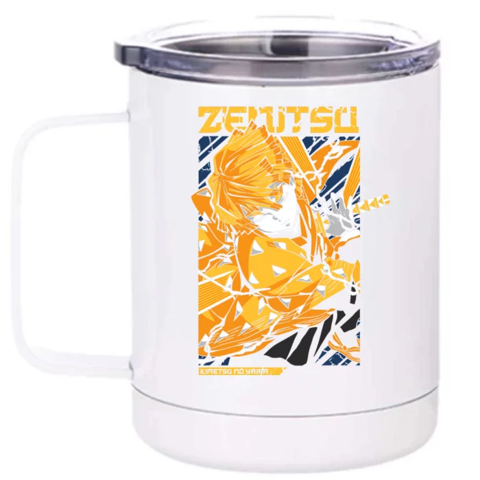 Agatsuma Zenitsu Front & Back 12oz Stainless Steel Tumbler Cup