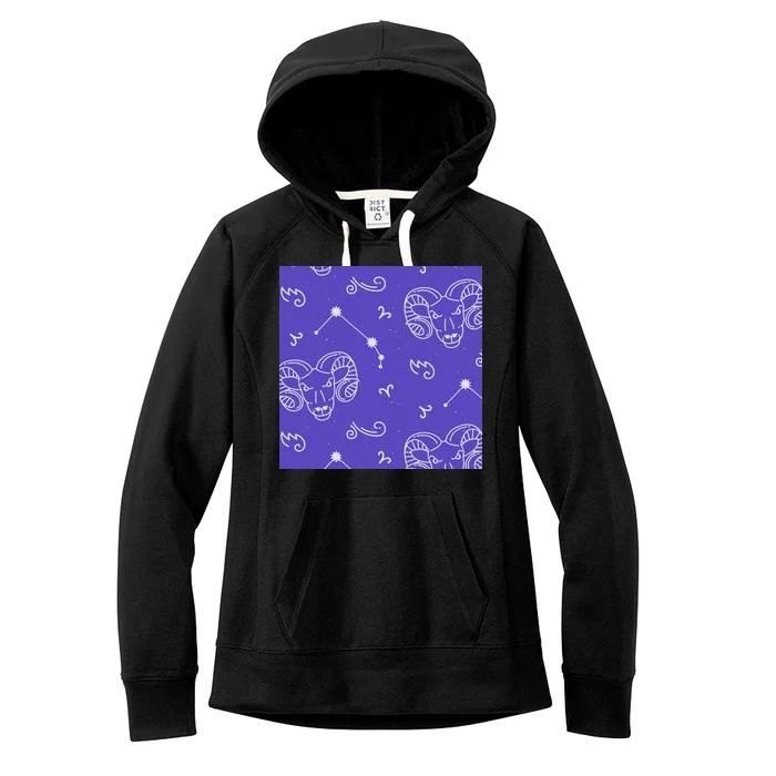 Aries Zodiac Astrology Women's Fleece Hoodie