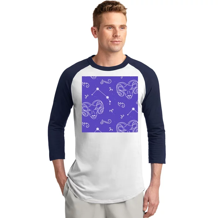 Aries Zodiac Astrology Baseball Sleeve Shirt