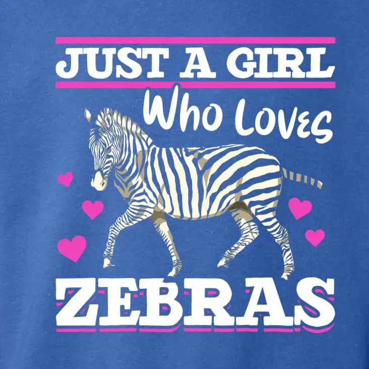 Africa Zoo Animal Just A Who Loves Zebras Cute Gift Toddler Hoodie