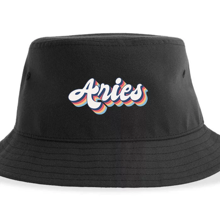 Aries Zodiac Astrology March April Birthday Sustainable Bucket Hat