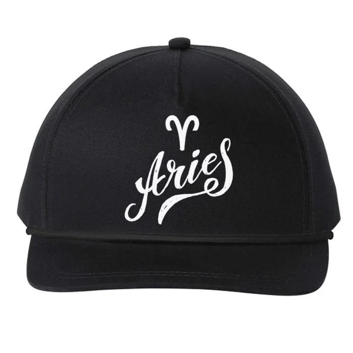 Aries Zodiac Snapback Five-Panel Rope Hat