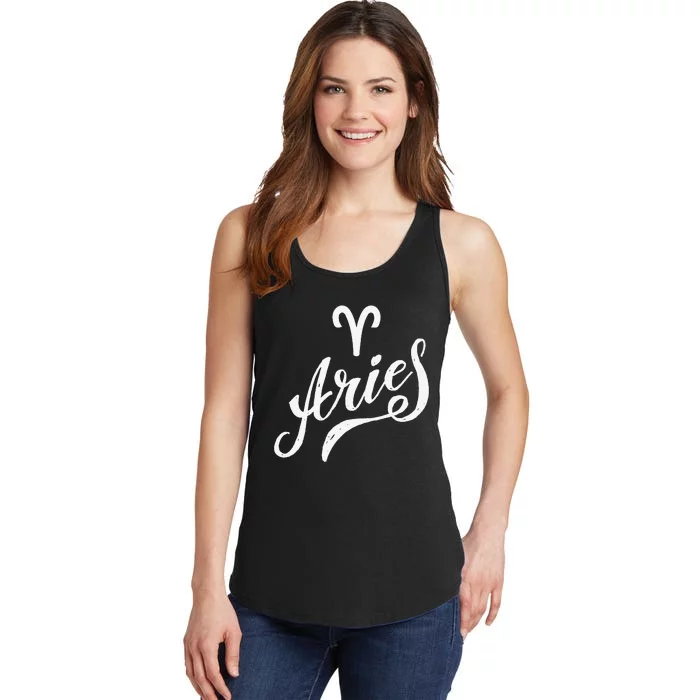 Aries Zodiac Ladies Essential Tank