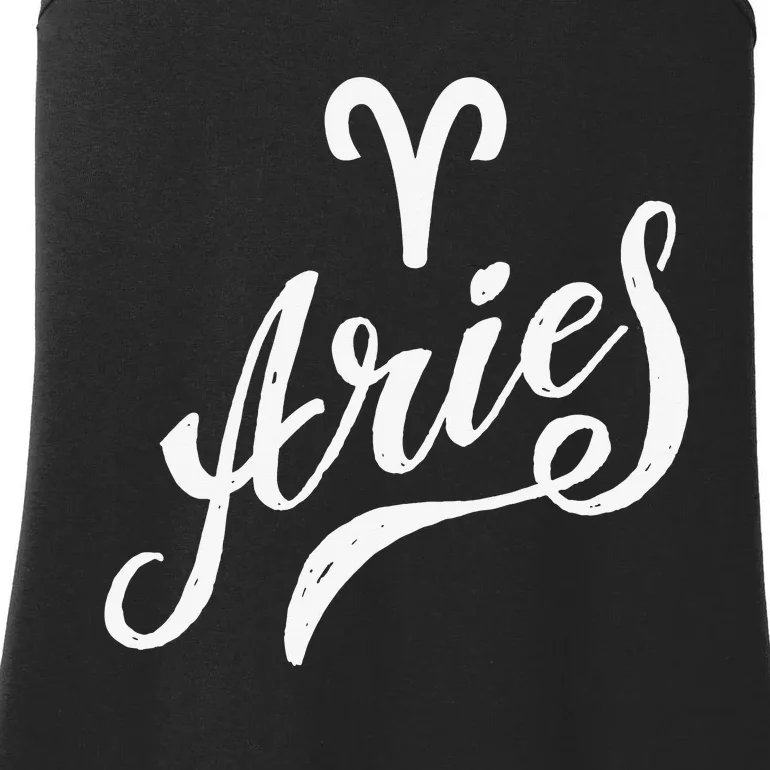 Aries Zodiac Ladies Essential Tank