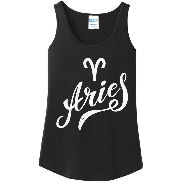 Aries Zodiac Ladies Essential Tank