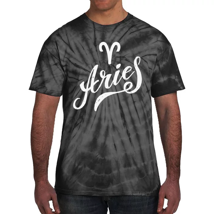 Aries Zodiac Tie-Dye T-Shirt