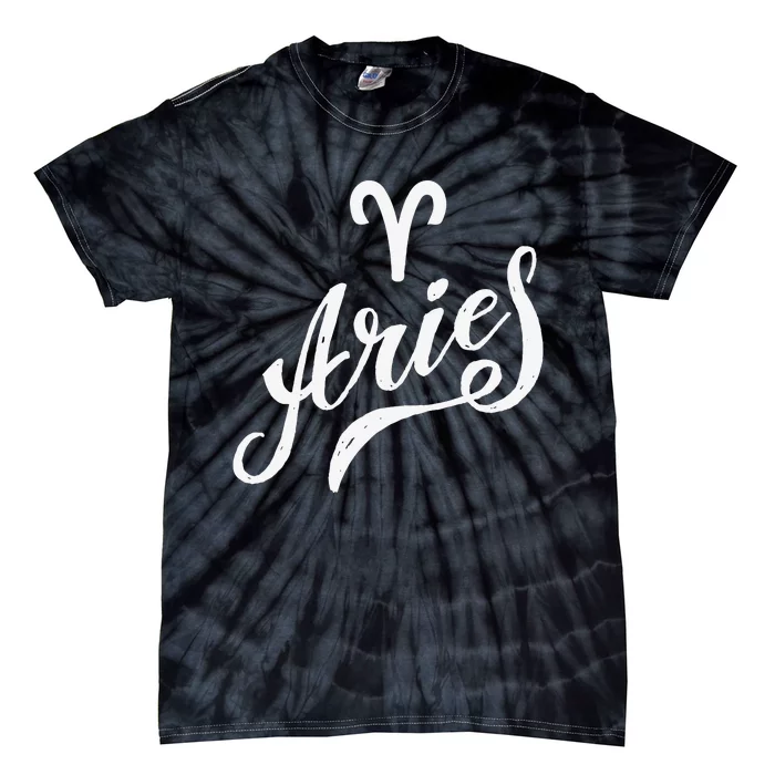 Aries Zodiac Tie-Dye T-Shirt