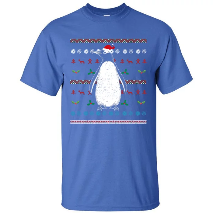 Antarctica Zoo Animal Merry Xmas Ugly Christmas Penguin Great Gift Tall T-Shirt