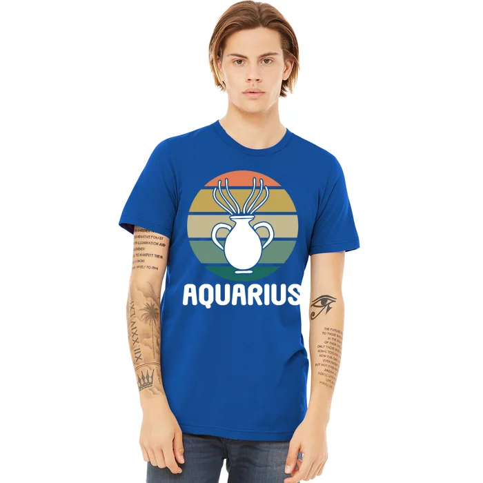 Aquarius Zodiac Astrology Funny Gift Premium T-Shirt