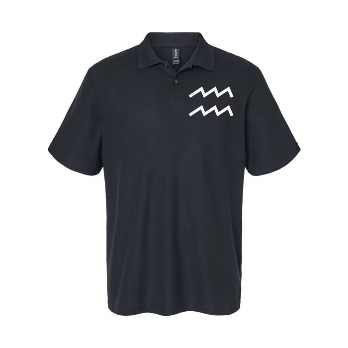 Aquarius zodiac Softstyle Adult Sport Polo